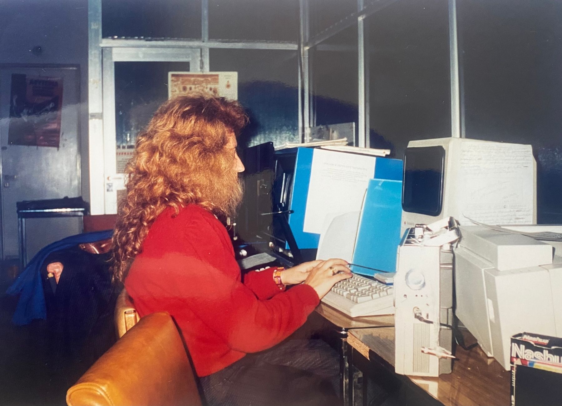 Durante mi jornada laboral en el Diario Armenia.